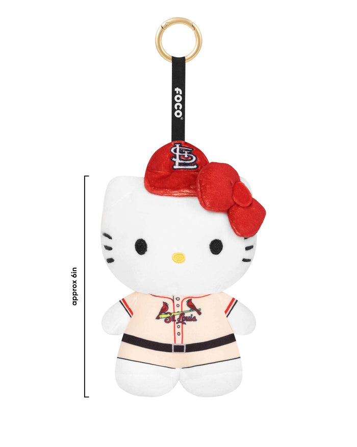 St Louis Cardinals Plush Hello Kitty® Bag Charm Keychain