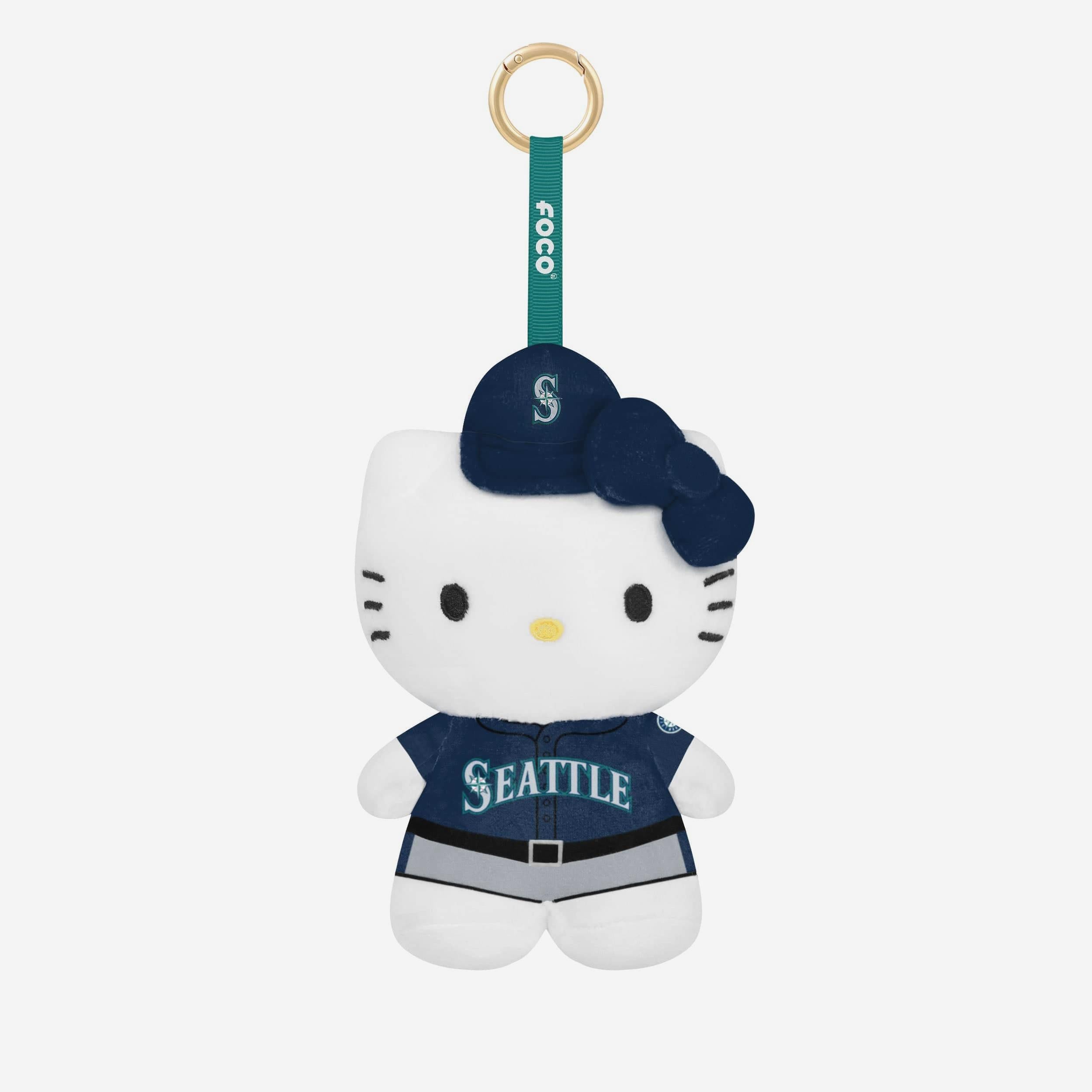 Seattle Mariners Plush Hello Kitty Bag Charm Keychain