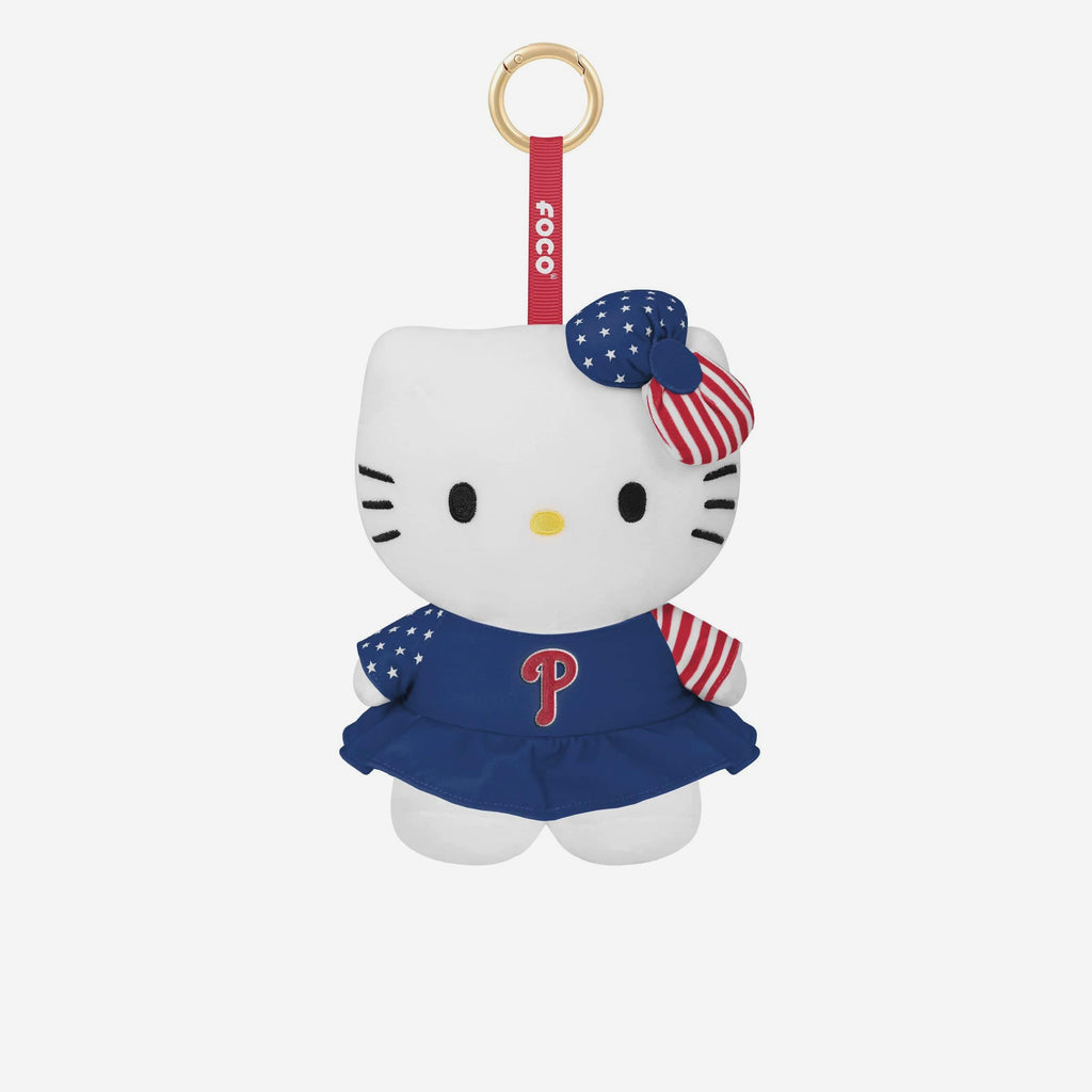 Philadelphia Phillies Americana Plush Hello Kitty® Bag Charm Keychain FOCO - FOCO.com