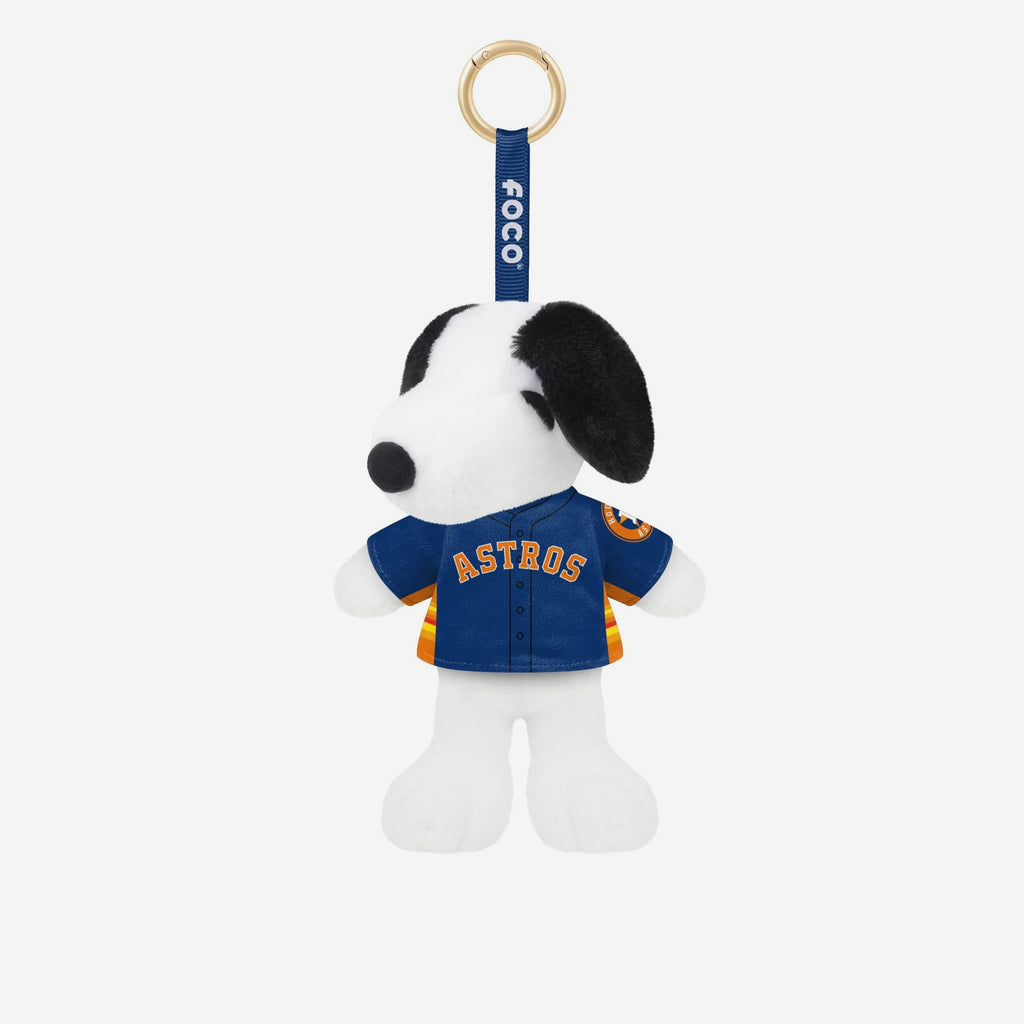 Houston Astros Plush Snoopy Peanuts Bag Charm Keychain FOCO - FOCO.com
