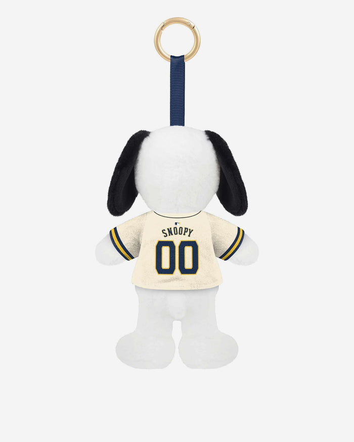 Milwaukee Brewers Plush Snoopy Peanuts Bag Charm Keychain FOCO - FOCO.com