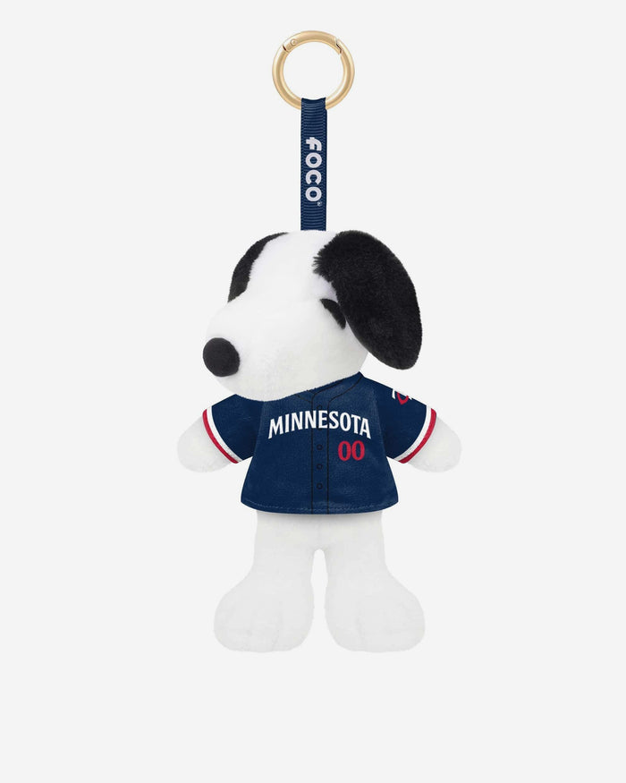 Minnesota Twins Plush Snoopy Peanuts Bag Charm Keychain FOCO - FOCO.com