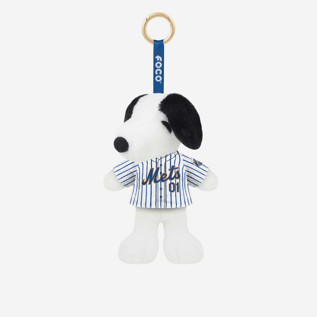 New York Mets Plush Snoopy Peanuts Bag Charm Keychain FOCO - FOCO.com