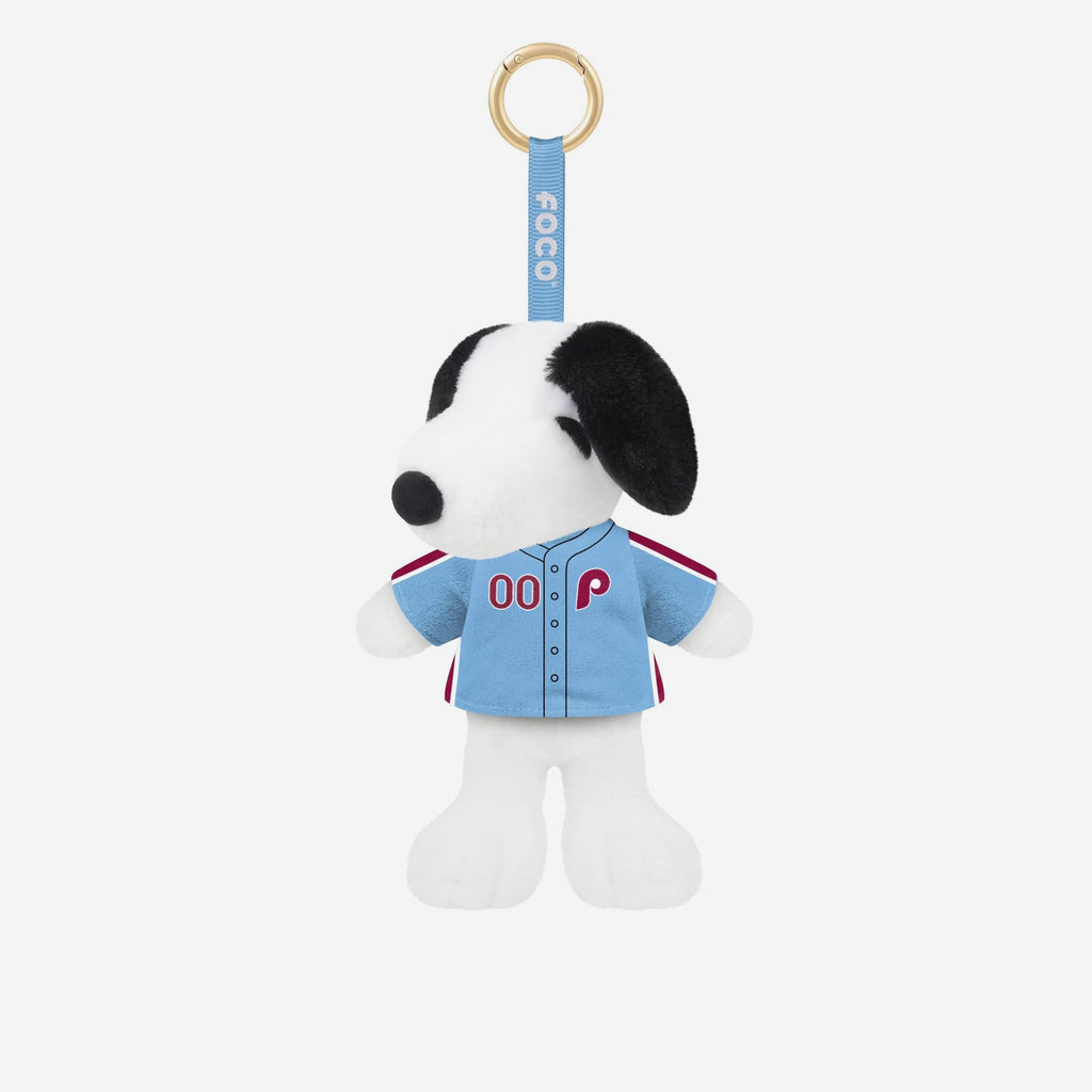 Philadelphia Phillies Plush Snoopy Peanuts Bag Charm Keychain FOCO - FOCO.com