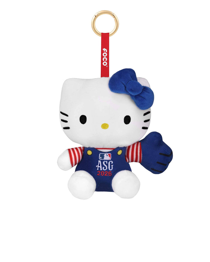 2026 MLB All Star Plush Hello Kitty® Americana Bag Charm Keychain