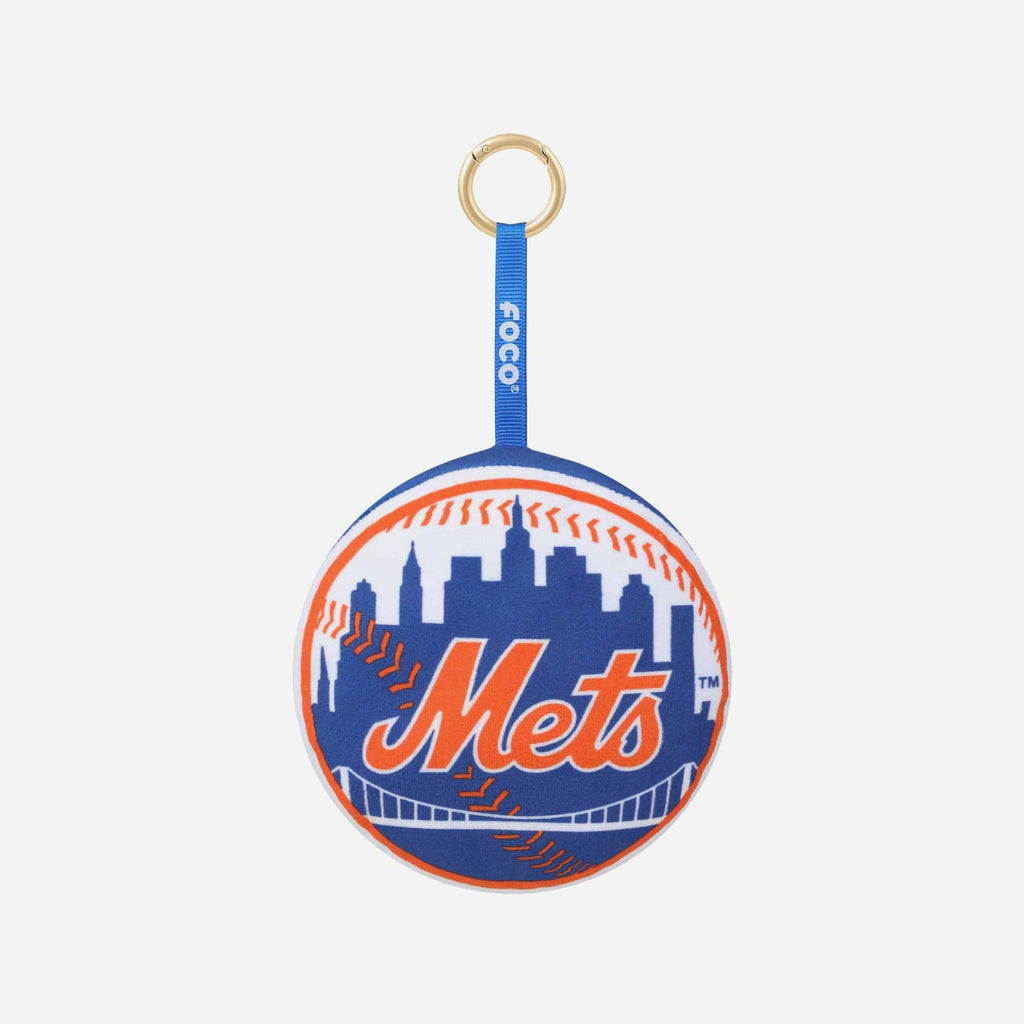 New York Mets Plush Team Logo Bag Charm Keychain FOCO - FOCO.com