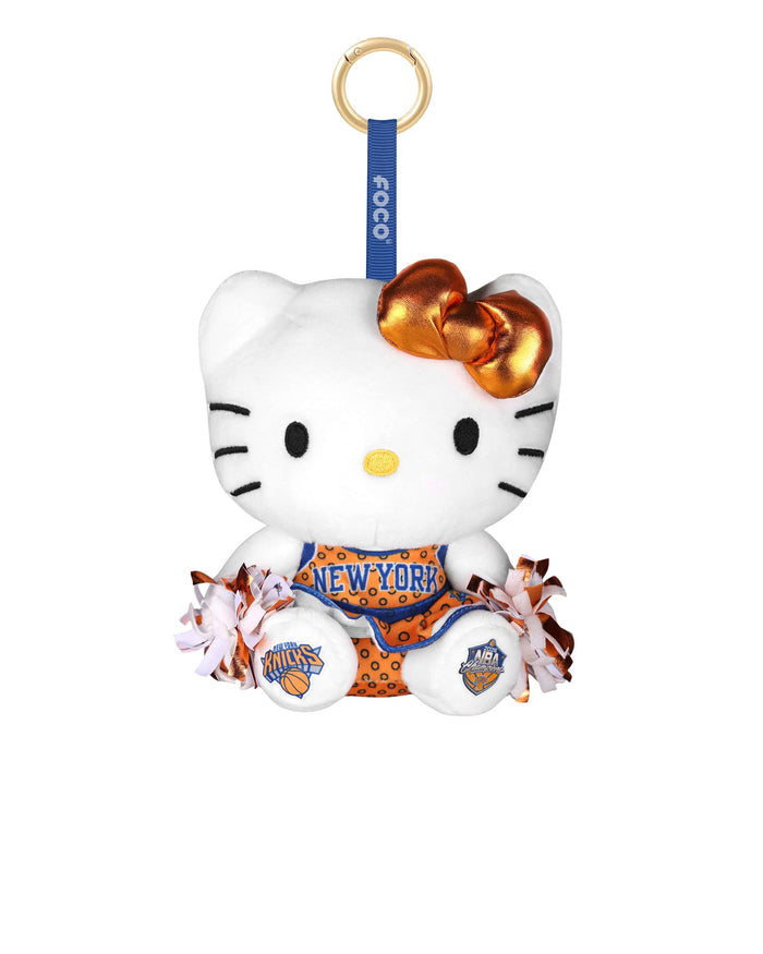 New York Knicks 2026 NBA Champions Plush Hello Kitty® Cheerleader Bag Charm Keychain