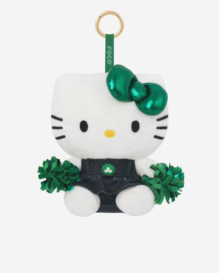 Boston Celtics Plush Hello Kitty® Cheerleader Bag Charm Keychain FOCO - FOCO.com