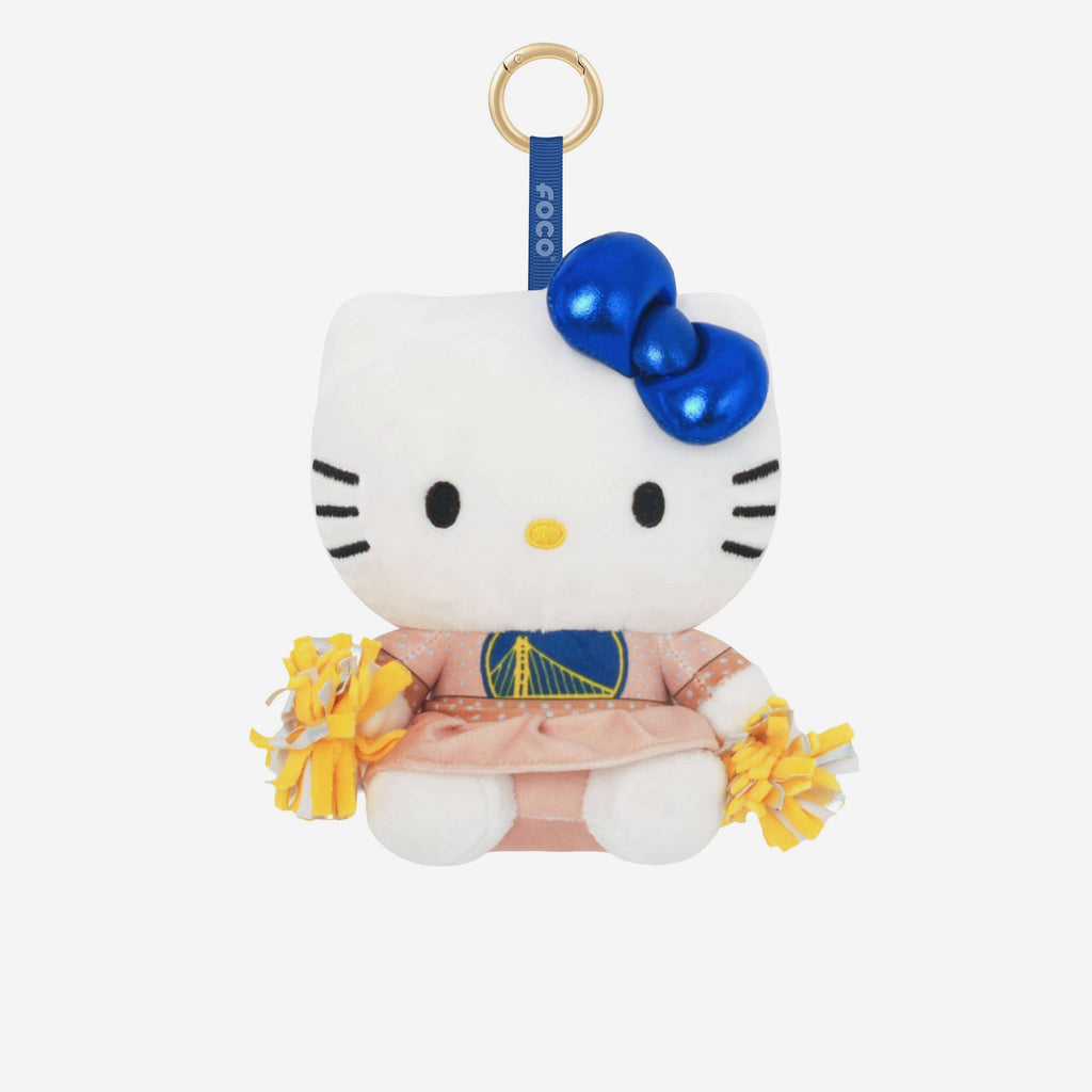 Golden State Warriors Plush Hello Kitty® Cheerleader Bag Charm Keychain FOCO - FOCO.com