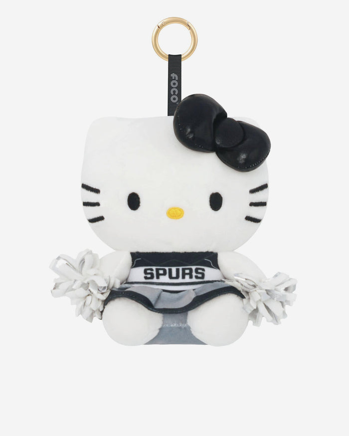 San Antonio Spurs Plush Hello Kitty® Cheerleader Bag Charm Keychain FOCO - FOCO.com