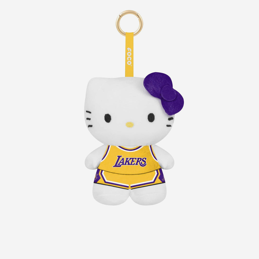 Los Angeles Lakers Plush Hello Kitty® Bag Charm Keychain FOCO - FOCO.com
