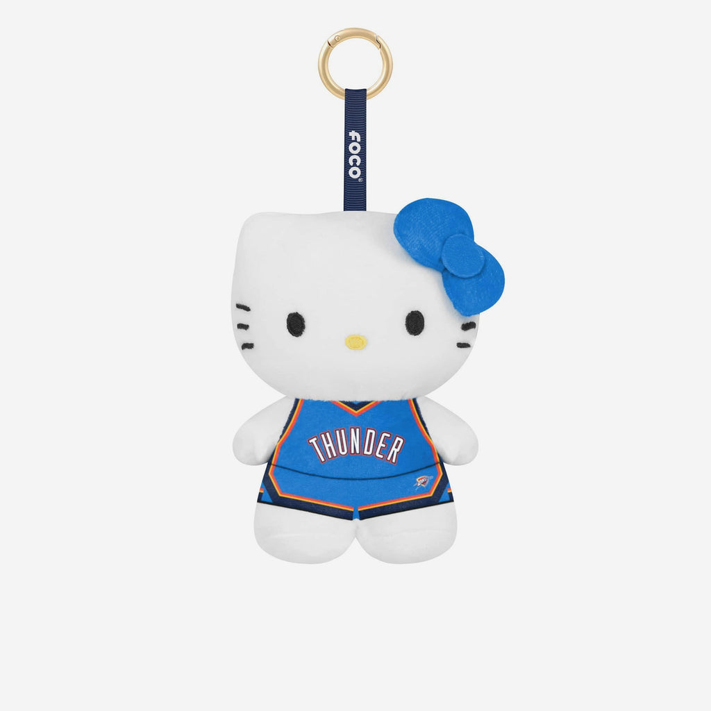 Oklahoma City Thunder Plush Hello Kitty® Bag Charm Keychain FOCO - FOCO.com