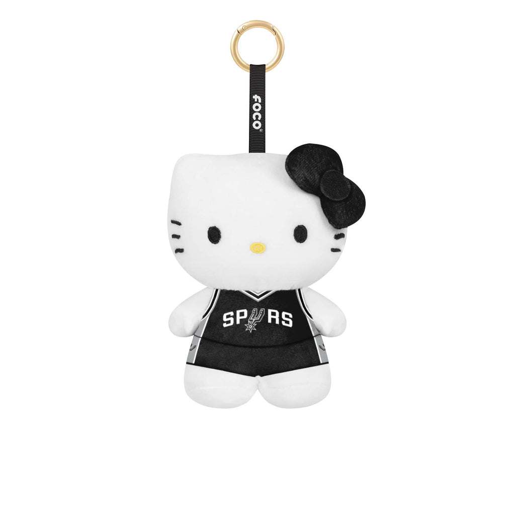 San Antonio Spurs Plush Hello Kitty® Bag Charm Keychain FOCO - FOCO.com