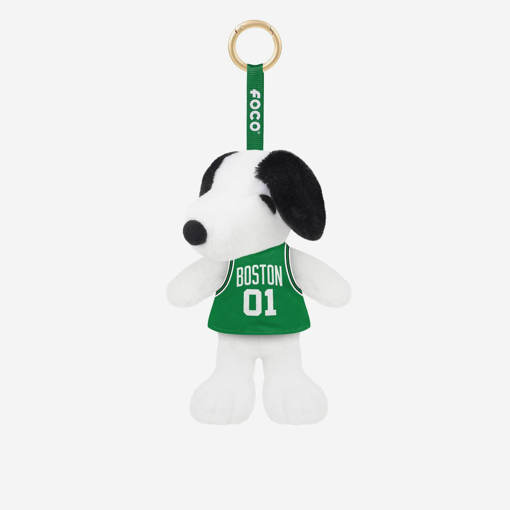 Boston Celtics Plush Snoopy Peanuts Bag Charm Keychain FOCO - FOCO.com