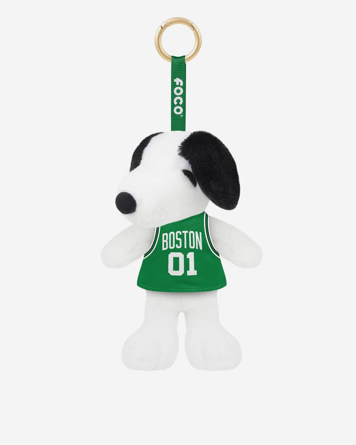 Boston Celtics Plush Snoopy Peanuts Bag Charm Keychain FOCO - FOCO.com