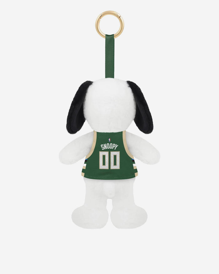 Milwaukee Bucks Plush Snoopy Peanuts Bag Charm Keychain FOCO - FOCO.com