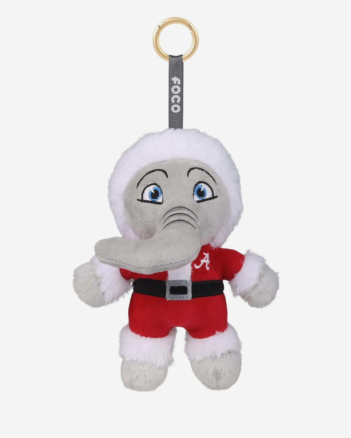 Alabama Crimson Tide Plush Mascot Santa Bag Charm Keychain FOCO - FOCO.com
