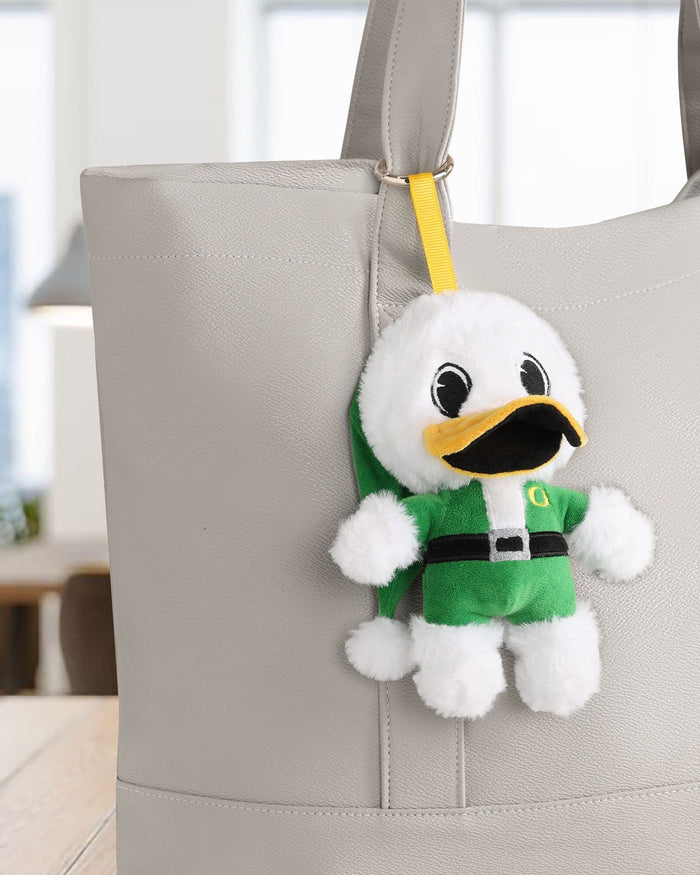 Oregon Ducks Plush Mascot Santa Bag Charm Keychain FOCO - FOCO.com