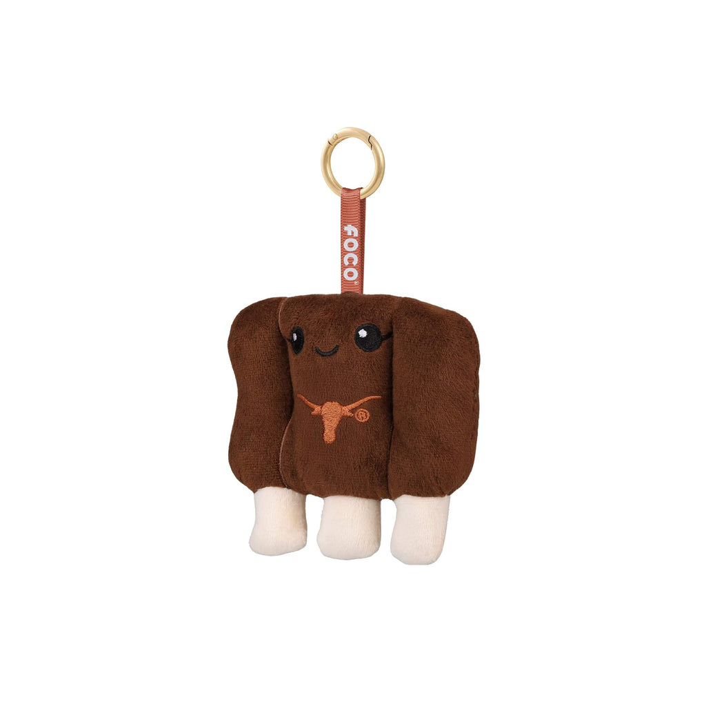 Texas Longhorns Plush Food Bag Charm Keychain