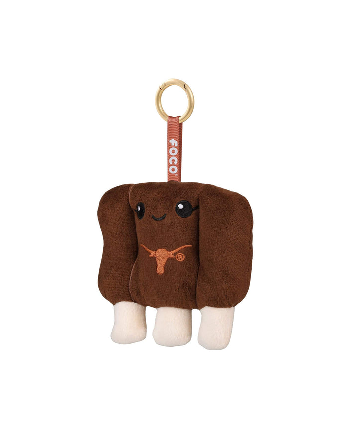 Texas Longhorns Plush Food Bag Charm Keychain