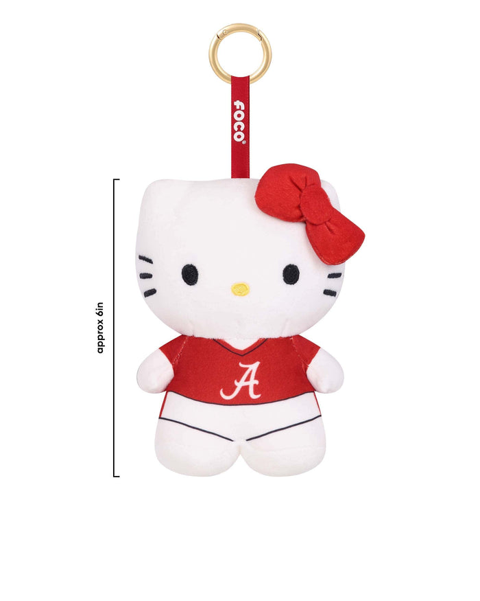 Alabama Crimson Tide Plush Hello Kitty® Bag Charm Keychain