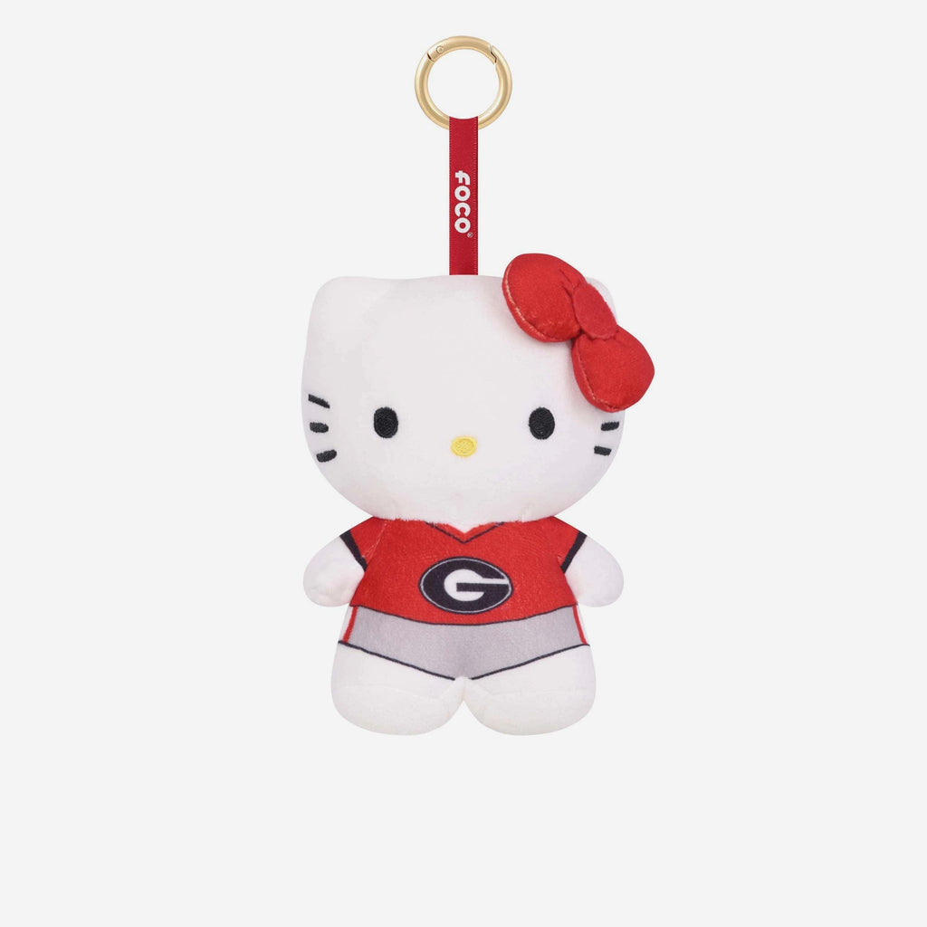 Georgia Bulldogs Plush Hello Kitty® Bag Charm Keychain FOCO - FOCO.com
