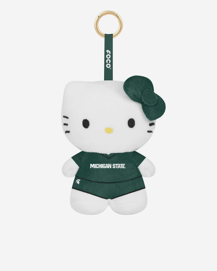 Michigan State Spartans Plush Hello Kitty® Bag Charm Keychain FOCO - FOCO.com