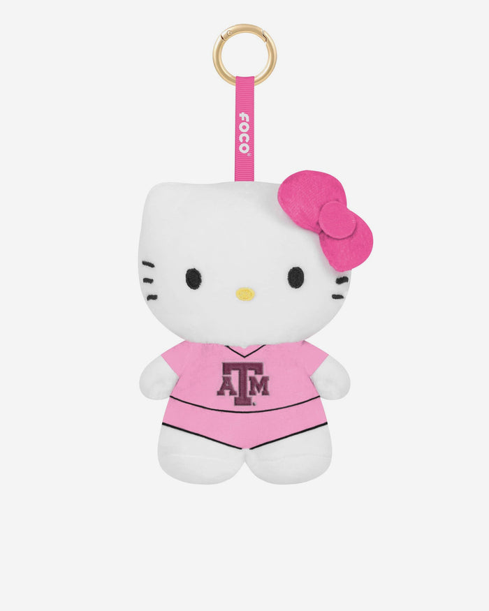 Texas A&M Aggies Plush Hello Kitty® Pink Bag Charm Keychain FOCO - FOCO.com