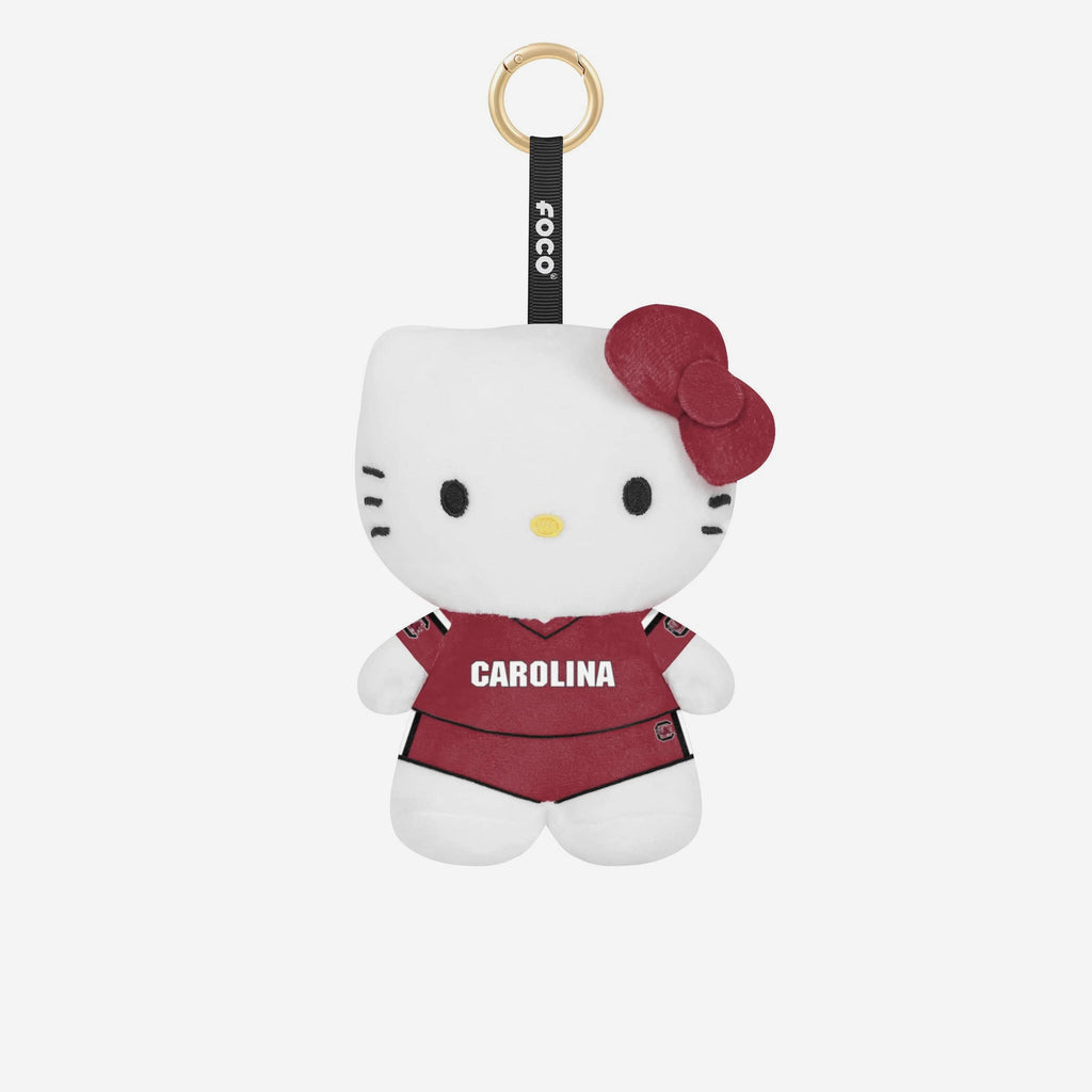 South Carolina Gamecocks Plush Hello Kitty® Bag Charm Keychain FOCO - FOCO.com