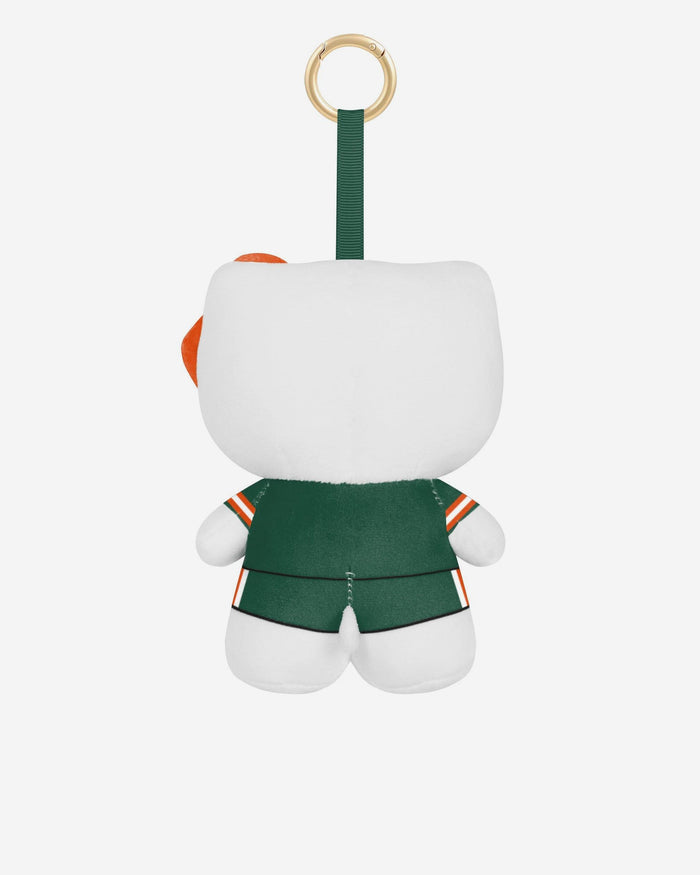 Miami Hurricanes Plush Hello Kitty® Bag Charm Keychain FOCO - FOCO.com