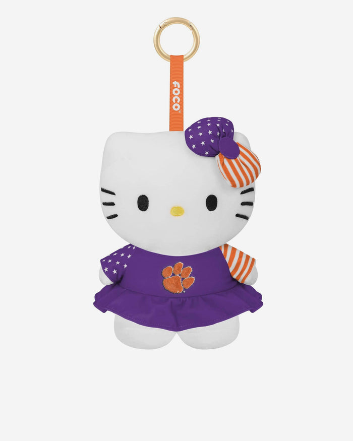 Clemson Tigers Americana Plush Hello Kitty® Bag Charm Keychain FOCO - FOCO.com