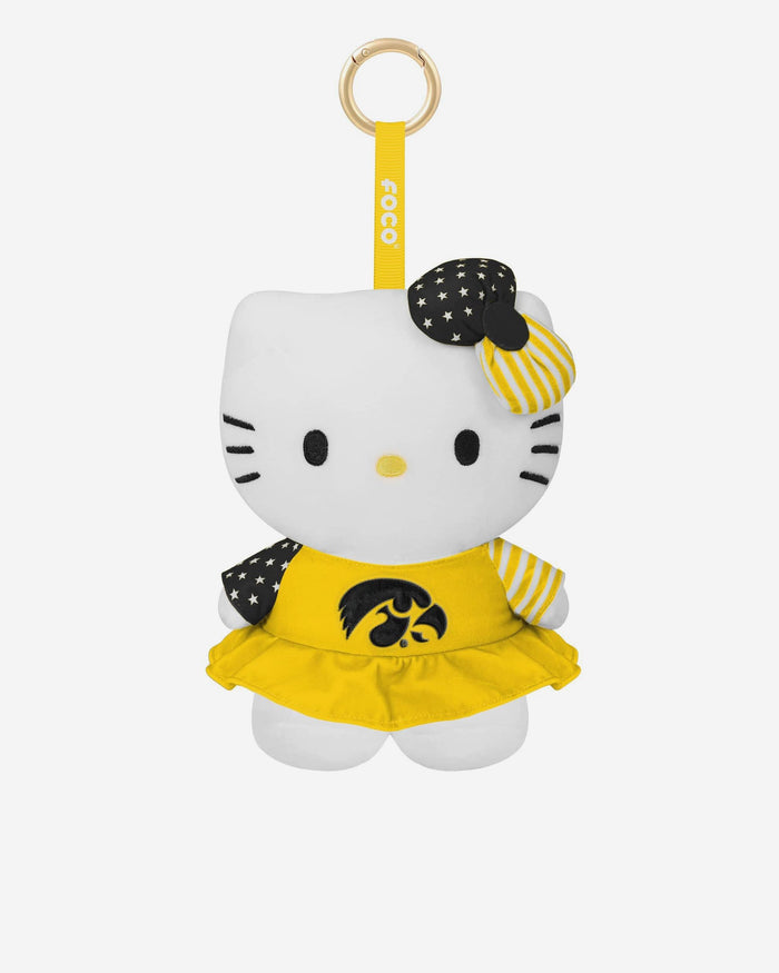 Iowa Hawkeyes Americana Plush Hello Kitty® Bag Charm Keychain FOCO - FOCO.com