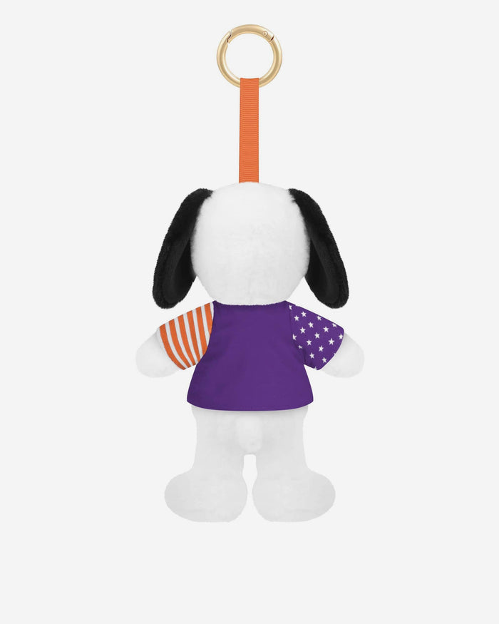 Clemson Tigers Americana Plush Snoopy Peanuts Bag Charm Keychain FOCO - FOCO.com