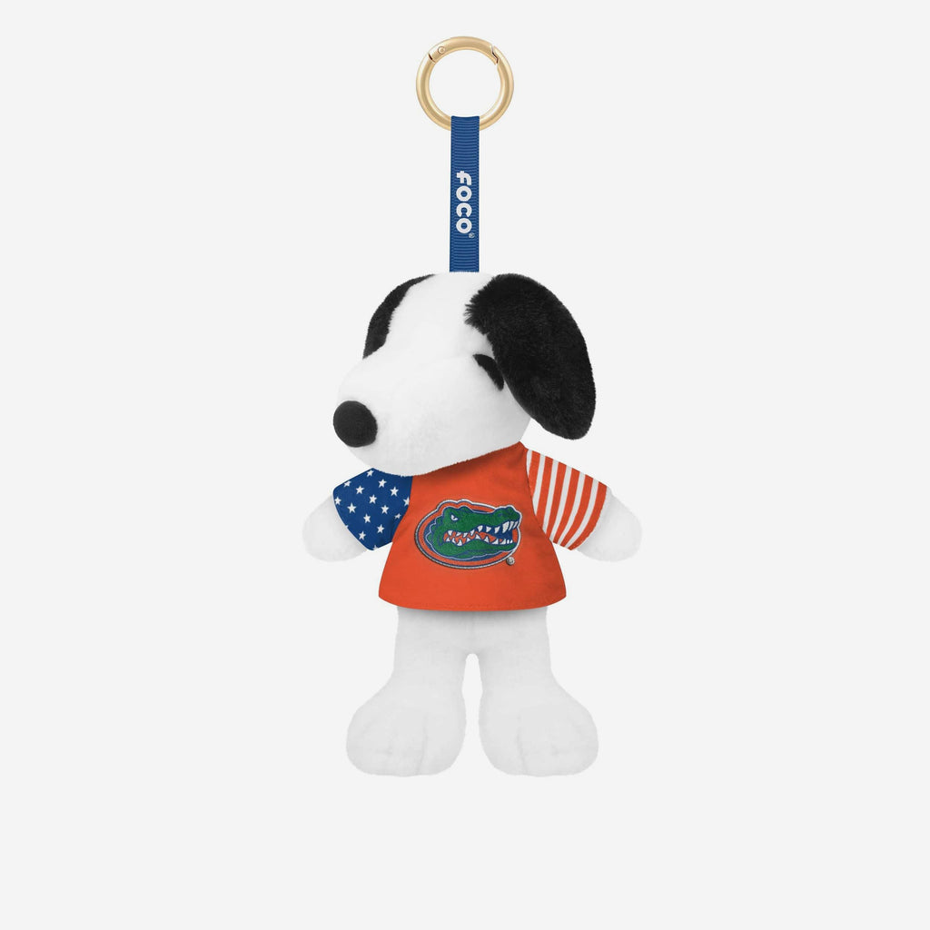 Florida Gators Americana Plush Snoopy Peanuts Bag Charm Keychain FOCO - FOCO.com