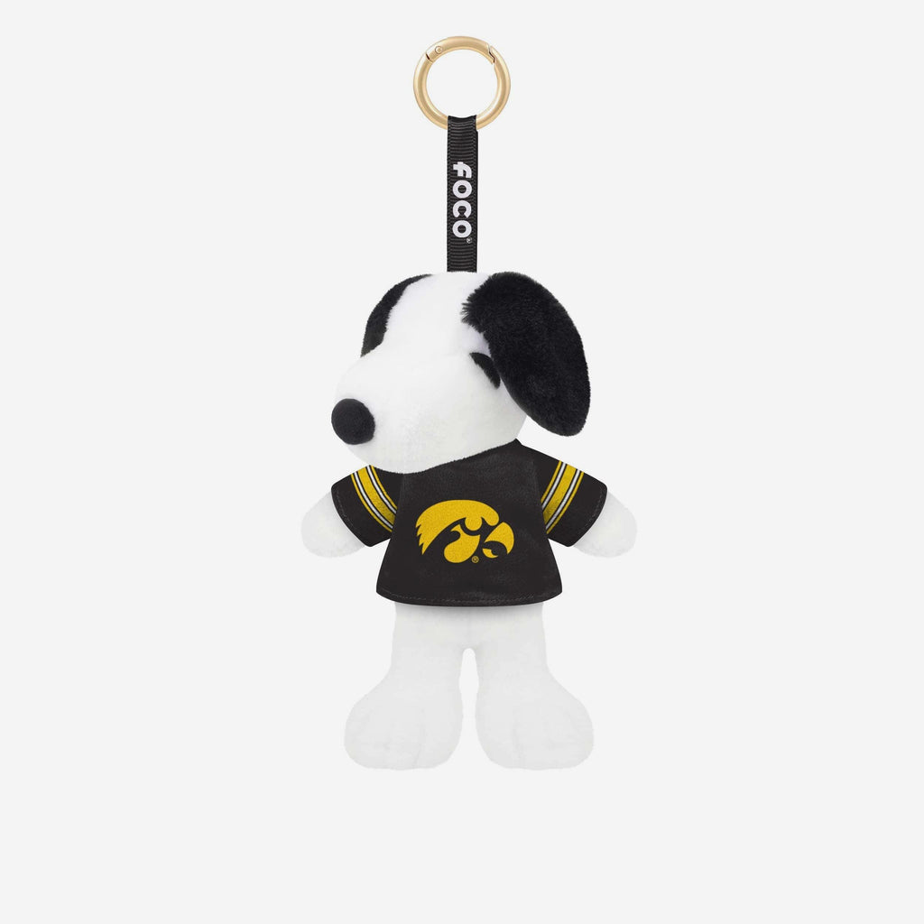 Iowa Hawkeyes Plush Snoopy Peanuts Bag Charm Keychain FOCO - FOCO.com