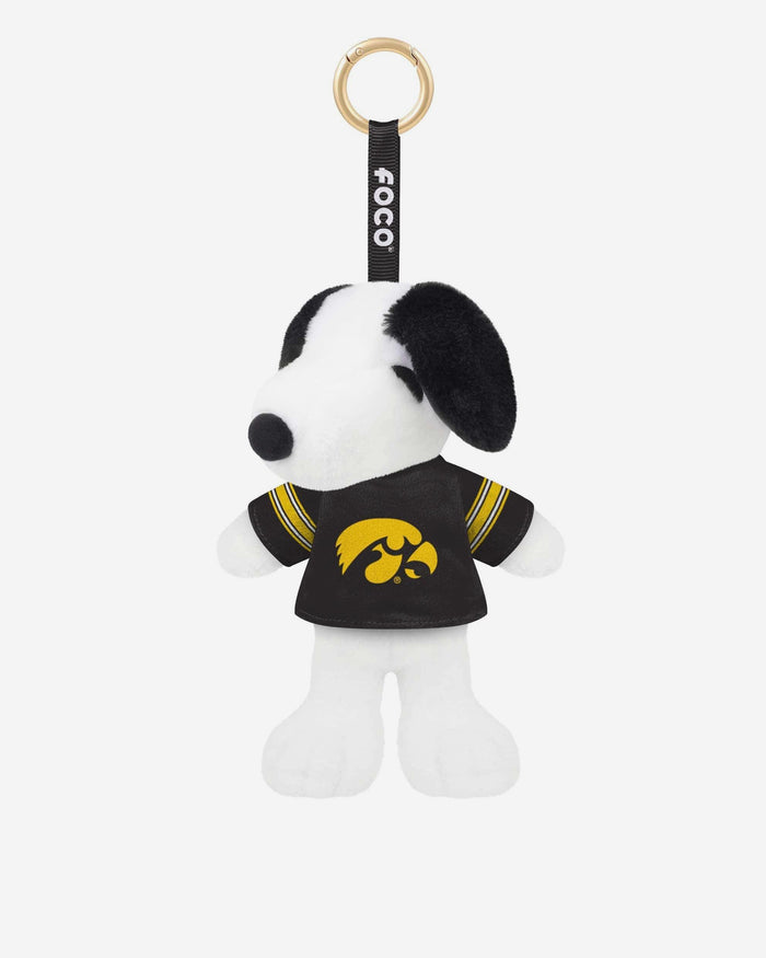 Iowa Hawkeyes Plush Snoopy Peanuts Bag Charm Keychain FOCO - FOCO.com