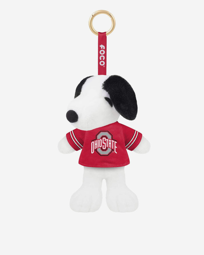 Ohio State Buckeyes Plush Snoopy Peanuts Bag Charm Keychain FOCO - FOCO.com