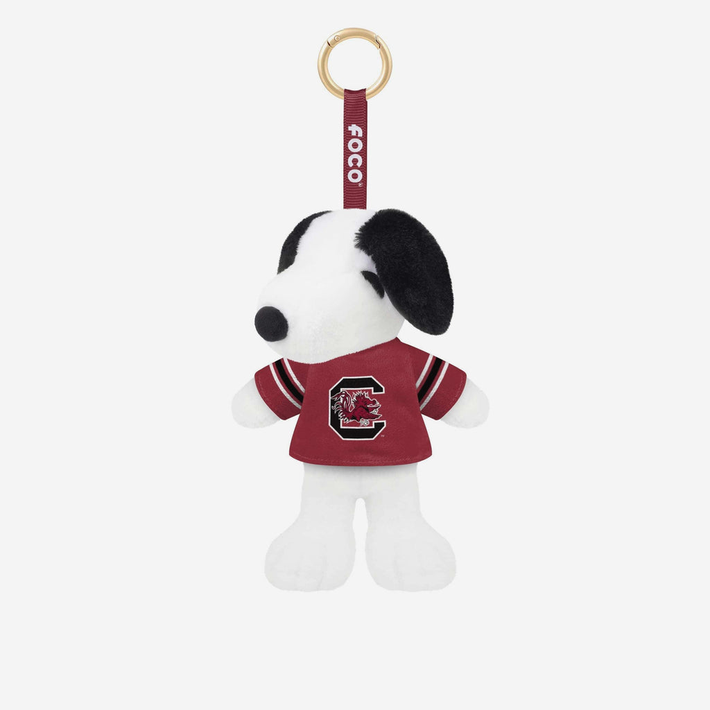 South Carolina Gamecocks Plush Snoopy Peanuts Bag Charm Keychain FOCO - FOCO.com
