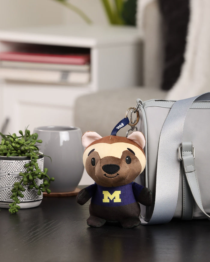 Michigan Wolverines Plush Teamie Beanie Bag Charm Keychain FOCO - FOCO.com