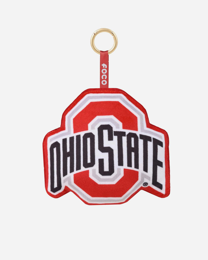 Ohio State Buckeyes Plush Team Logo Bag Charm Keychain FOCO - FOCO.com