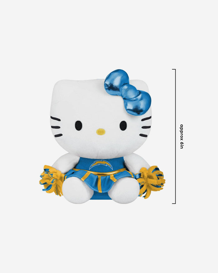 Los Angeles Chargers Plush Hello Kitty® Cheer Outfit Bag Charm Keychain FOCO - FOCO.com