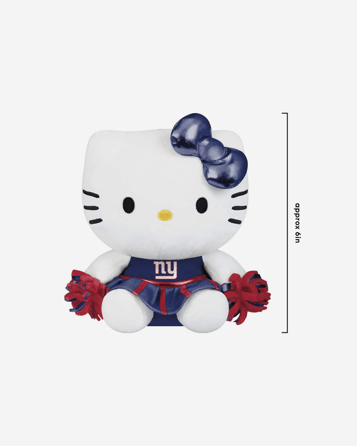 New York Giants Plush Hello Kitty® Cheer Outfit Bag Charm Keychain FOCO - FOCO.com