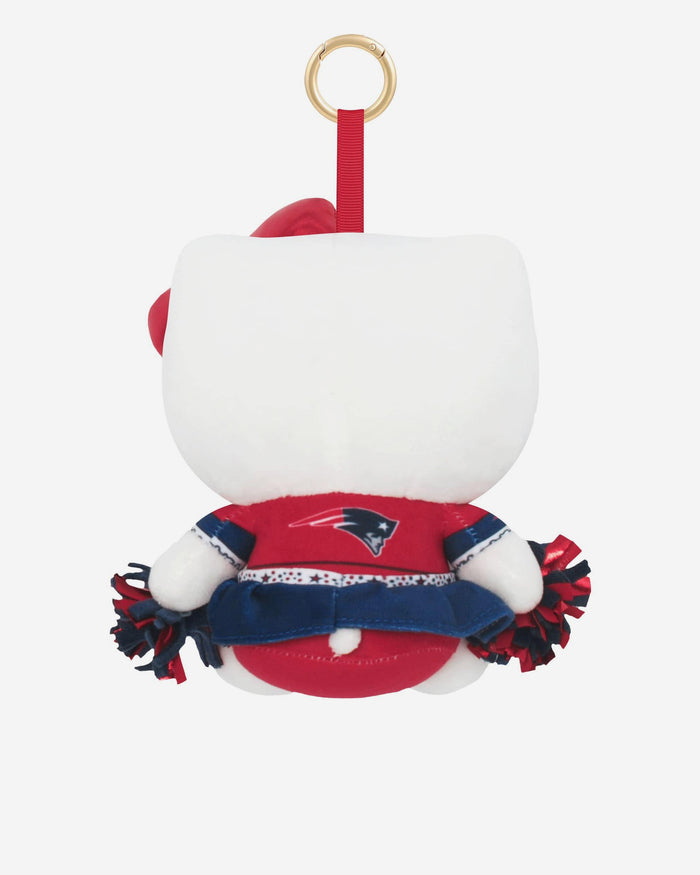 New England Patriots Plush Hello Kitty® Cheerleader Bag Charm Keychain FOCO - FOCO.com