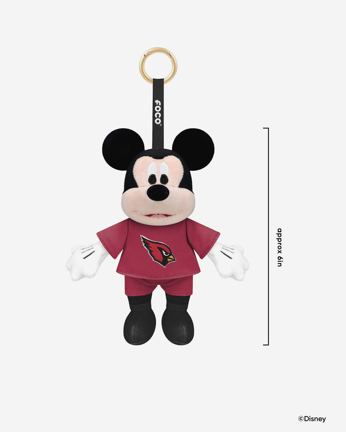 Arizona Cardinals Disney Mickey Mouse Clip-On Plush FOCO - FOCO.com