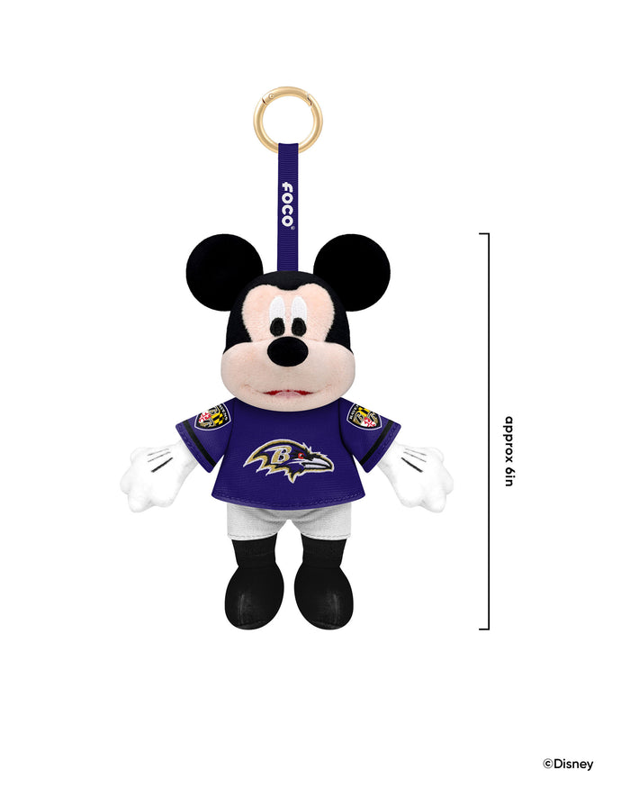 Baltimore Ravens Disney Mickey Mouse Clip-On Plush FOCO - FOCO.com