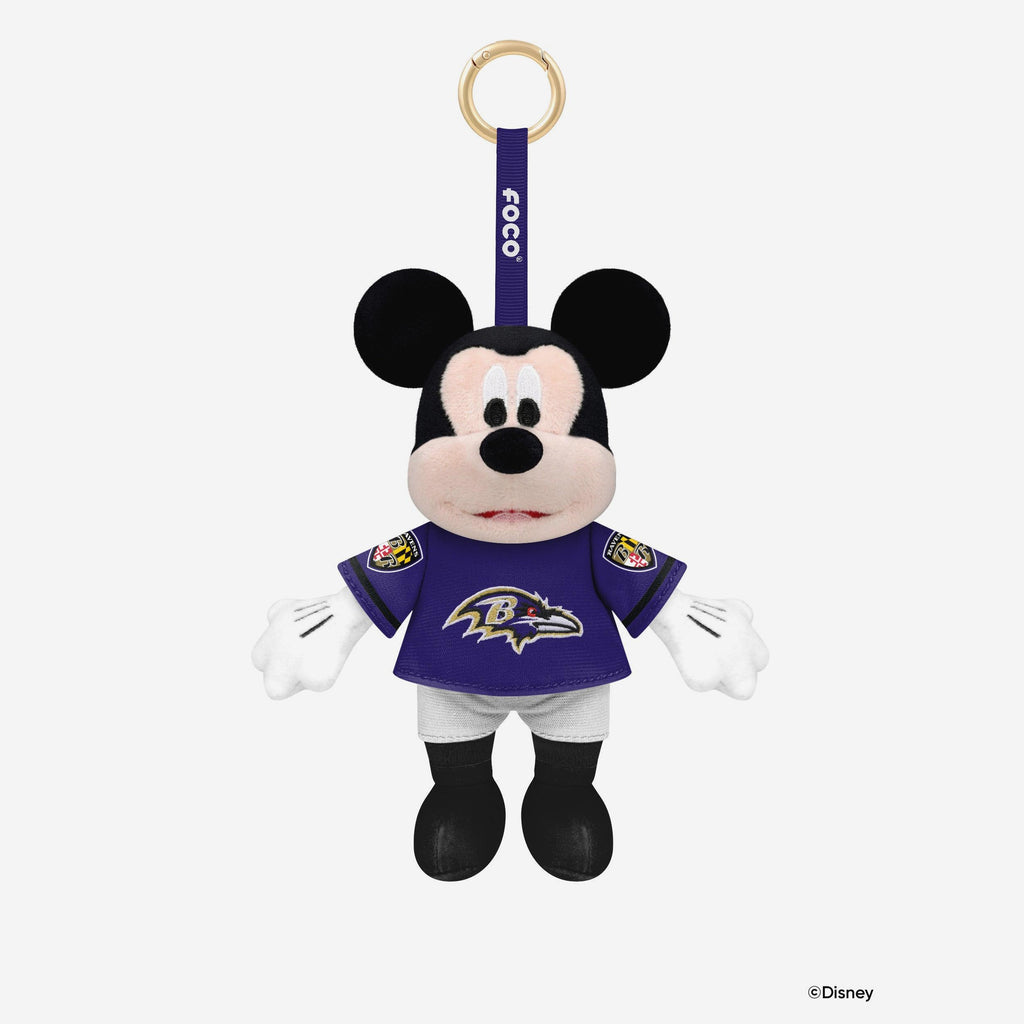 Baltimore Ravens Disney Mickey Mouse Clip-On Plush FOCO - FOCO.com