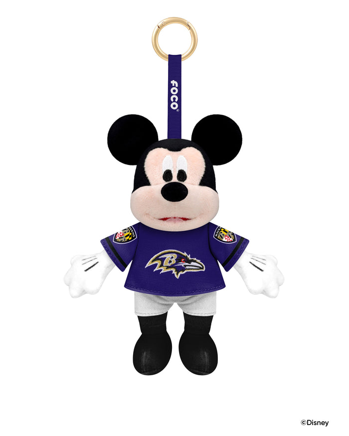 Baltimore Ravens Disney Mickey Mouse Clip-On Plush FOCO - FOCO.com