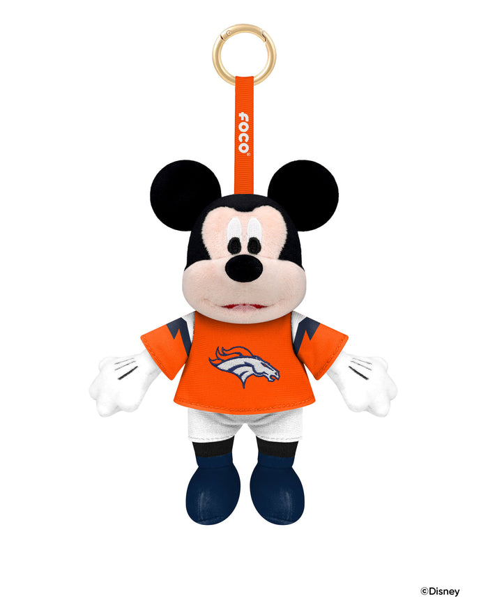 Denver Broncos Disney Mickey Mouse Clip-On Plush FOCO