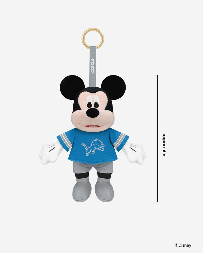 Detroit Lions Disney Mickey Mouse Clip-On Plush FOCO - FOCO.com