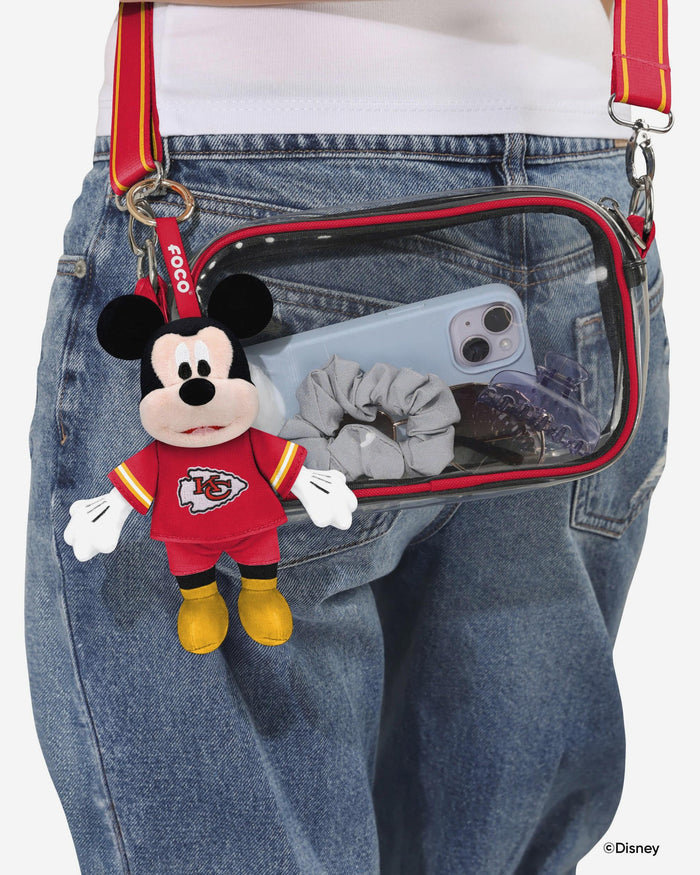 Kansas City Chiefs Disney Mickey Mouse Clip-On Plush FOCO - FOCO.com